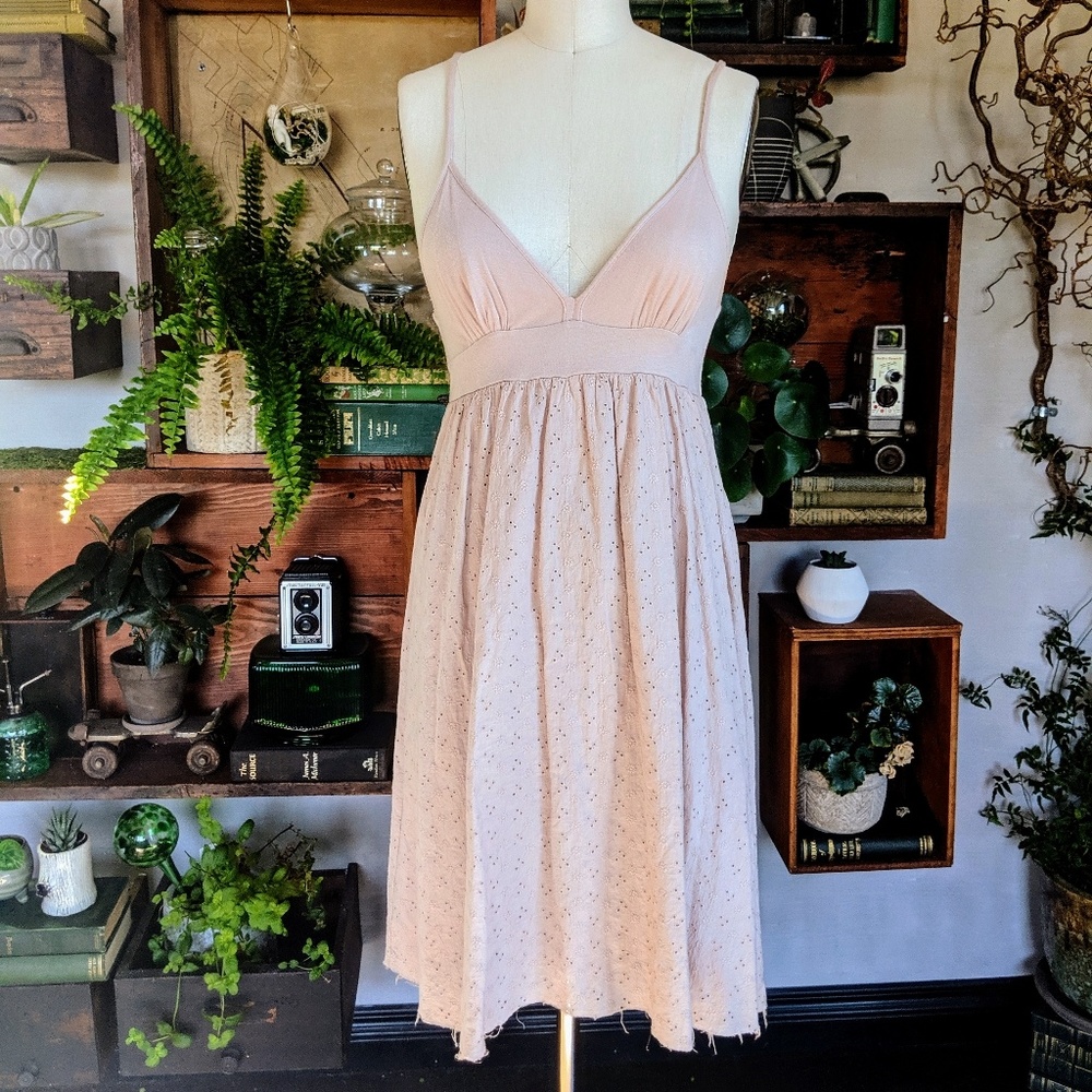 Velvet Brand Pink Eyelet Dress